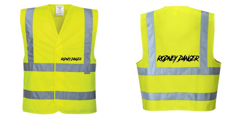 Custom Logo Reflective Yellow Safety Vest - ANSI Class 2
