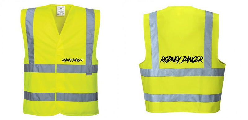 Custom Logo Reflective Yellow Safety Vest - ANSI Class 2