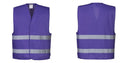Custom PURPLE Work and Event Style Safety Reflective Vest