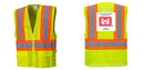 Custom Contrast High Visibility Full Mesh Yellow Safety Vest
