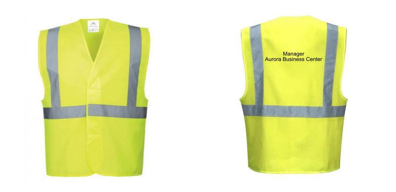 Custom Class 2 Yellow Reflective Safety Vest