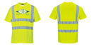 Custom Yellow Hi Vis ANSI Class 2 Safety Shirt