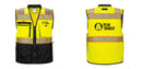 Custom Premium Two-toned Surveyor Safety Vest with Segmented Tape