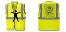 Custom Lightweight High Visibility Yellow Tampa Mesh Vest