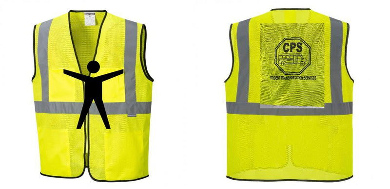 Custom Lightweight High Visibility Yellow Tampa Mesh Vest