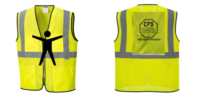 Custom Lightweight High Visibility Yellow Tampa Mesh Vest