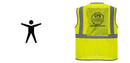 Custom Lightweight High Visibility Yellow Tampa Mesh Vest