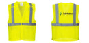 Custom Breakaway Class 2 Yellow Safety Vest Hi-Vis Reflective Breathable Mesh
