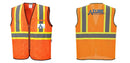 Custom Yellow Mesh Class 2 Reflective Safety Vest with Pockets