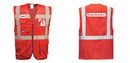 Custom RED Professional Executive Style Safety Vest