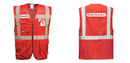 Custom RED Professional Executive Style Safety Vest
