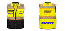 Custom Premium Two-toned Surveyor Safety Vest with Segmented Tape