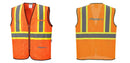 Custom Yellow Mesh Class 2 Reflective Safety Vest with Pockets