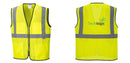 Custom Lightweight High Visibility Yellow Tampa Mesh Vest