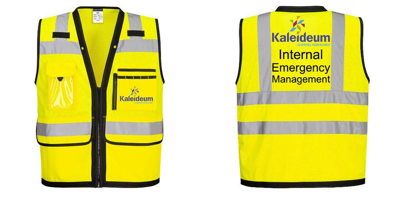 Custom Heavy Duty Hi-Vis Surveyor Vest