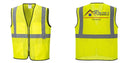 Custom Lightweight High Visibility Yellow Tampa Mesh Vest