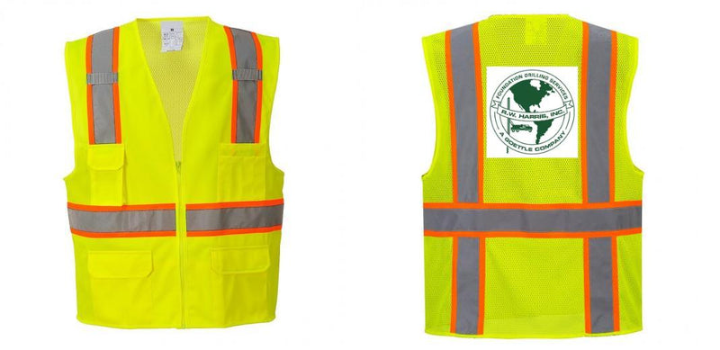 Class 2 Safety Vest with Cooling Mesh Back