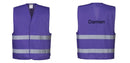 Custom PURPLE Work and Event Style Safety Reflective Vest