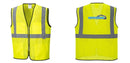 Custom Lightweight High Visibility Yellow Tampa Mesh Vest