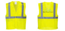Custom Breakaway Class 2 Yellow Safety Vest Hi-Vis Reflective Breathable Mesh