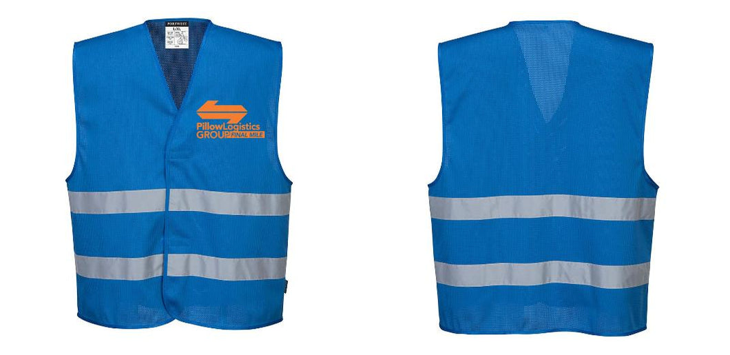 Custom Royal Blue MeshAir Reflective Events Safety Vest
