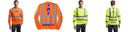 Custom Class 3 Long Sleeve Reflective ANSI 107 Snag-Resistant T-Shirt