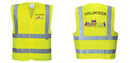 Custom Logo Reflective Yellow Safety Vest - ANSI Class 2