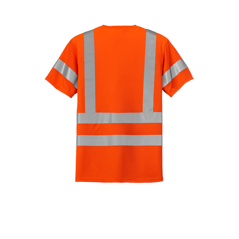 Class 3 Short Sleeve Double Reflective Tape ANSI 107 Snag-Resistant T-Shirt CornerStone