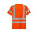 Custom Class 3 Orange Short Sleeve Double Reflective Tape Snag-Resistant T-Shirt