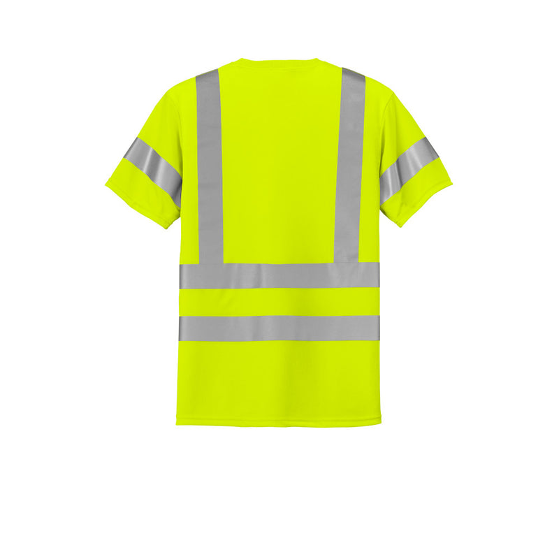 Class 3 Short Sleeve Double Reflective Tape ANSI 107 Snag-Resistant T-Shirt CornerStone