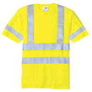 Class 3 Short Sleeve Double Reflective Tape ANSI 107 Snag-Resistant T-Shirt CornerStone