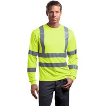 Load image into Gallery viewer, Class 3 Long Sleeve Double Reflective Tape ANSI 107 Snag-Resistant T-Shirt
