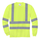 Class 3 Long Sleeve Double Reflective Tape ANSI 107 Snag-Resistant T-Shirt