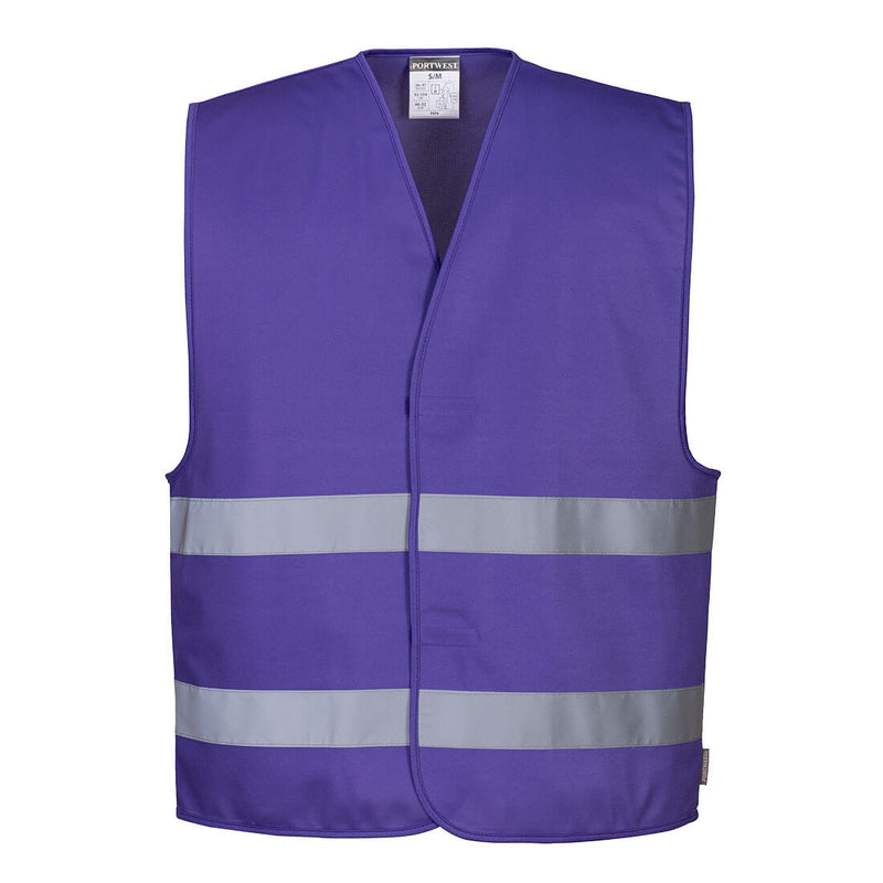 Custom PURPLE Work and Event Style Safety Reflective Vest