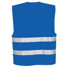 Load image into Gallery viewer, Custom ROYAL BLUE Safety Vest Reflective Hi Vis Work and Event Style Vest
