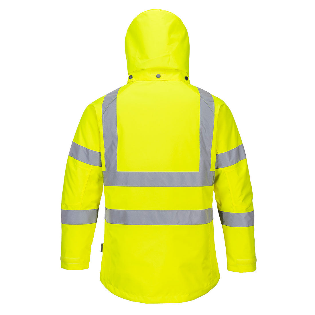 Ladies Hi-Vis Yellow Winter Jacket With 2
