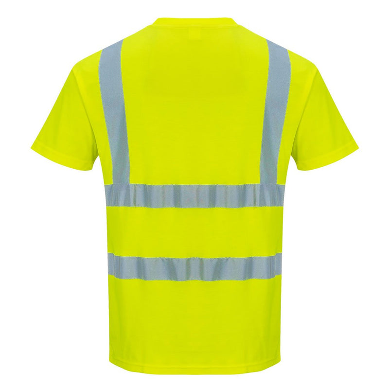 Custom Yellow Hi Vis ANSI Class 2 Safety Shirt