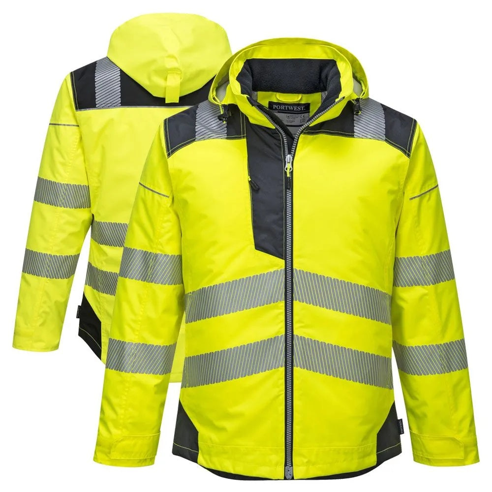 PW3 Hi-Vis Winter Jacket with Reflective Segmented Tape