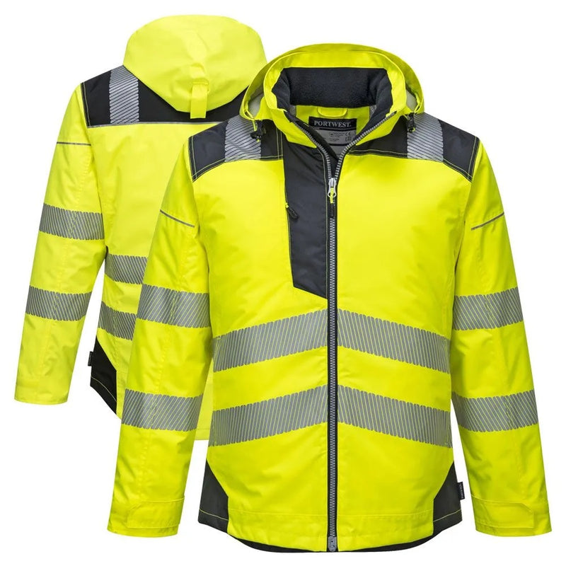 Custom PW3 Hi-Vis Winter Jacket with Reflective Segmented Tape