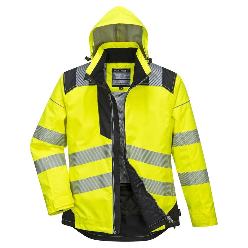 Custom PW3 Hi-Vis Winter Jacket with Reflective Segmented Tape