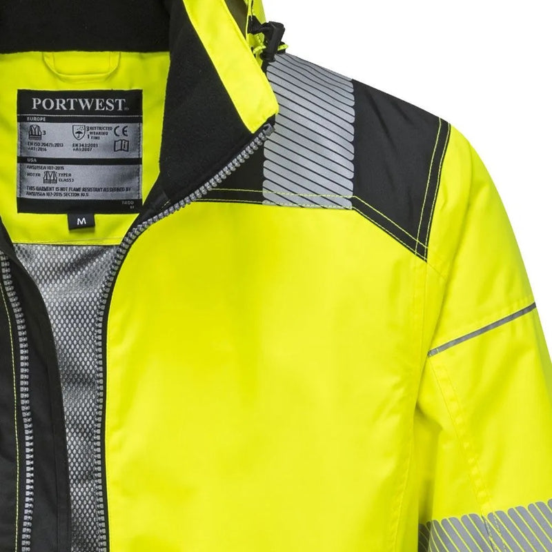 PW3 Hi-Vis Winter Jacket with Reflective Segmented Tape