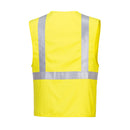 Woven Flame Resistant Yellow Safety Vest