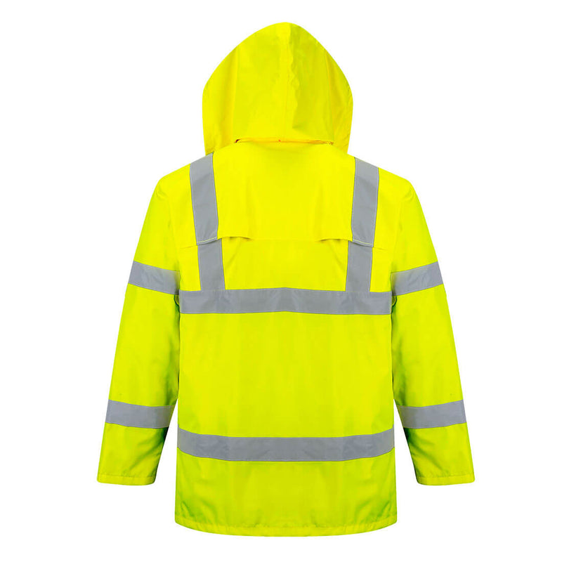 Yellow High Visibility Rain Jacket