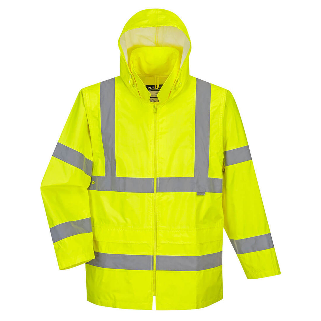 Yellow High Visibility Rain Jacket