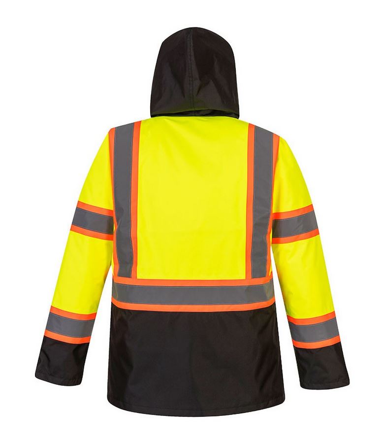 Traffic Safety Jacket Class 3 Hi-Vis Yellow/Black