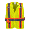 Adjustable Yellow Mesh Contrast Breakaway Vest
