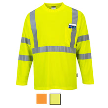 Load image into Gallery viewer, Custom Class 3 Long Sleeve Safety Shirt Hi-Vis Moisture Wicking
