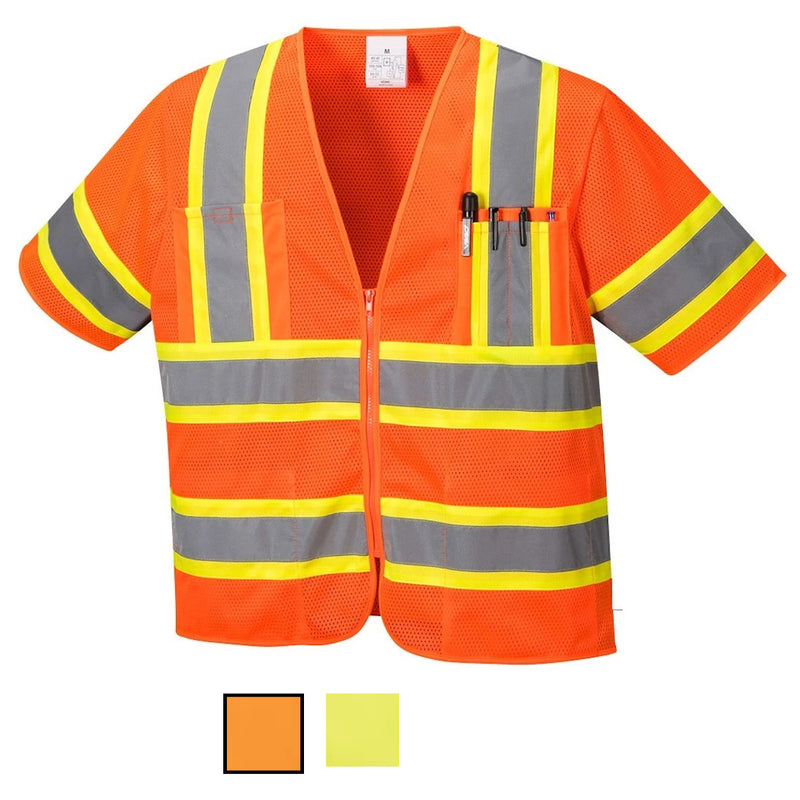 Class 3 Safety Vest Sleeved Hi-Vis with Pockets