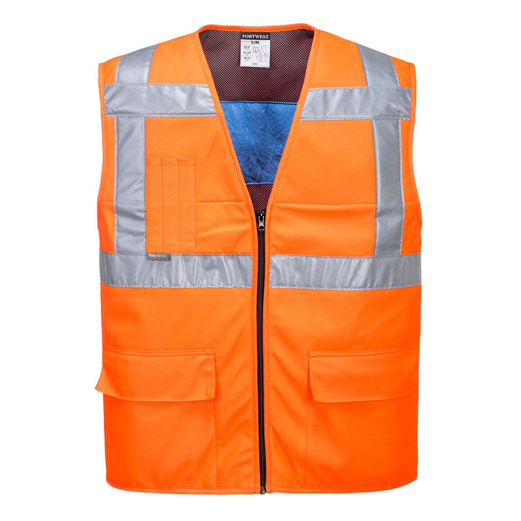 Cooling Vest Hi Visibility Class 2 Orange