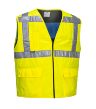 Load image into Gallery viewer, Cooling Safety Vest Hi Visibility Class 2 Yellow
